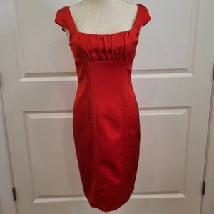 BNWT David Meister Red Cocktail Dress, Size 2